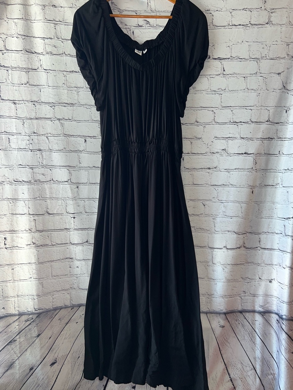 GAP Off the Shoulder Black Maxi Dress Size XXL